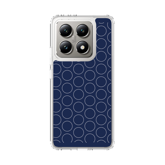 スリムプロテクションケース［ Dot Circle - Navy ］