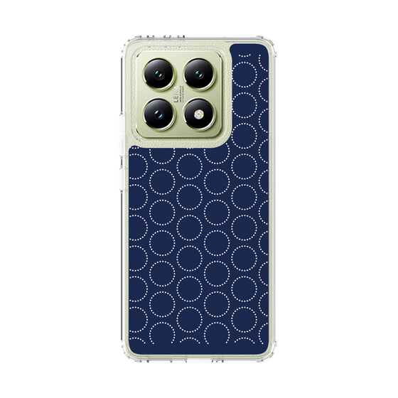スリムプロテクションケース［ Dot Circle - Navy ］