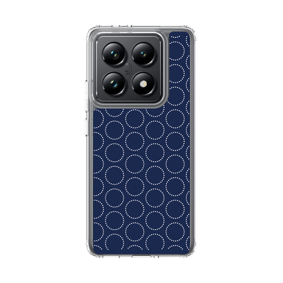 スリムプロテクションケース［ Dot Circle - Navy ］