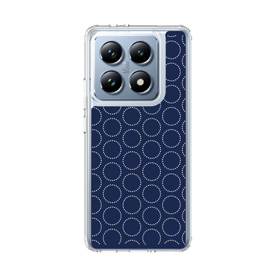 スリムプロテクションケース［ Dot Circle - Navy ］