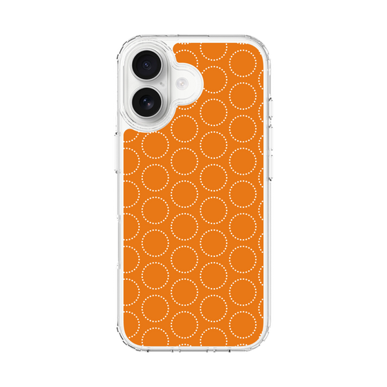 スリムプロテクションケース［ Dot Circle - Orange ］