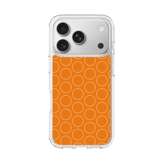 スリムプロテクションケース［ Dot Circle - Orange ］