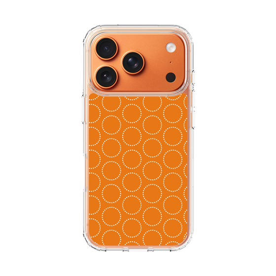 スリムプロテクションケース［ Dot Circle - Orange ］