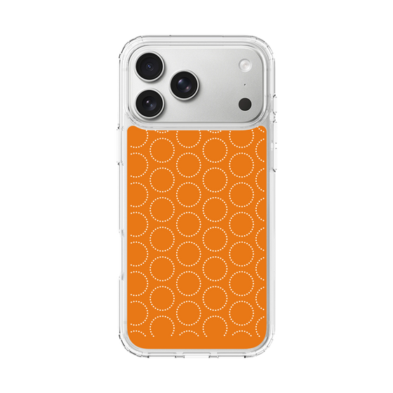 スリムプロテクションケース［ Dot Circle - Orange ］