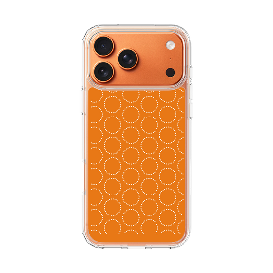 スリムプロテクションケース［ Dot Circle - Orange ］