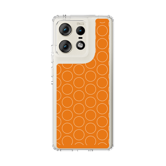 スリムプロテクションケース［ Dot Circle - Orange ］