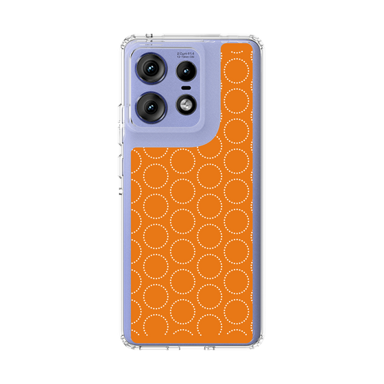 スリムプロテクションケース［ Dot Circle - Orange ］