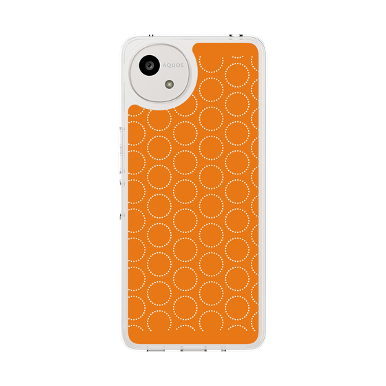 スリムプロテクションケース［ Dot Circle - Orange ］