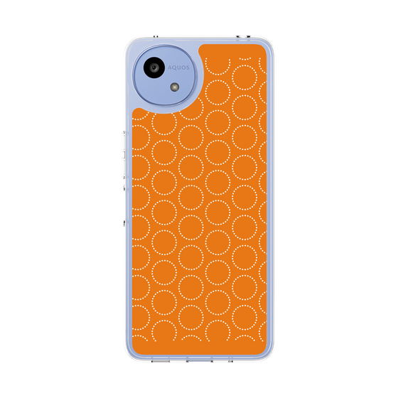 スリムプロテクションケース［ Dot Circle - Orange ］