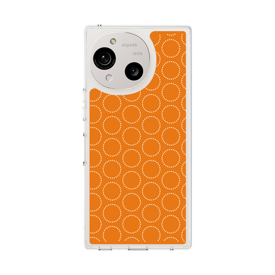 スリムプロテクションケース［ Dot Circle - Orange ］