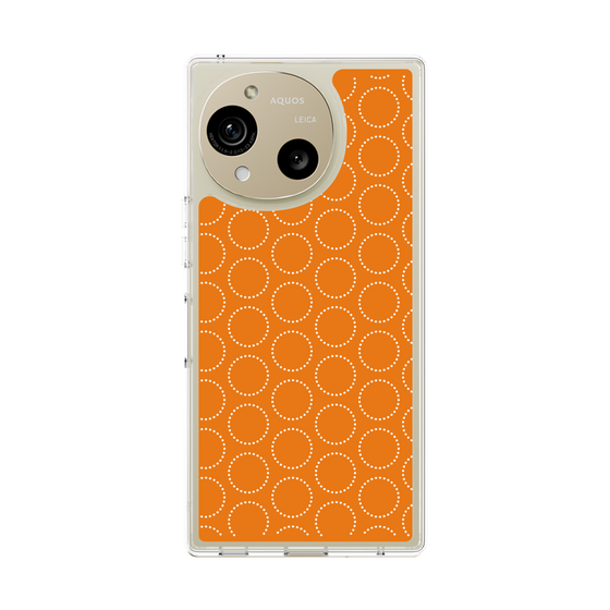スリムプロテクションケース［ Dot Circle - Orange ］