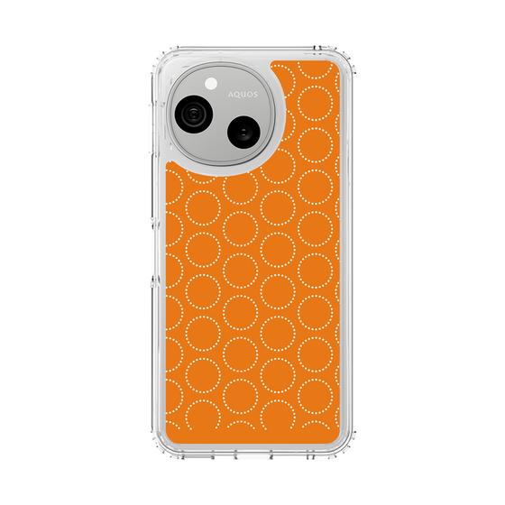 スリムプロテクションケース［ Dot Circle - Orange ］
