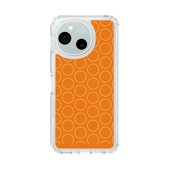 スリムプロテクションケース［ Dot Circle - Orange ］