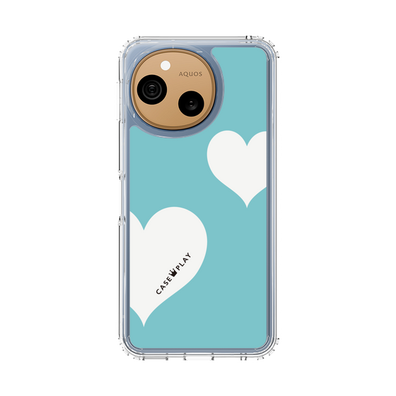 スリムプロテクションケース［ Two Hearts - Blue ］