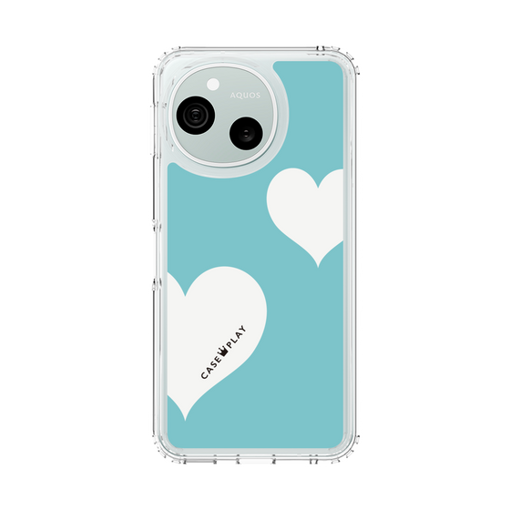 スリムプロテクションケース［ Two Hearts - Blue ］