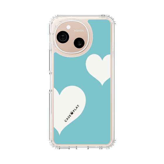 スリムプロテクションケース［ Two Hearts - Blue ］