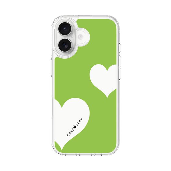 スリムプロテクションケース［ Two Hearts - Green ］