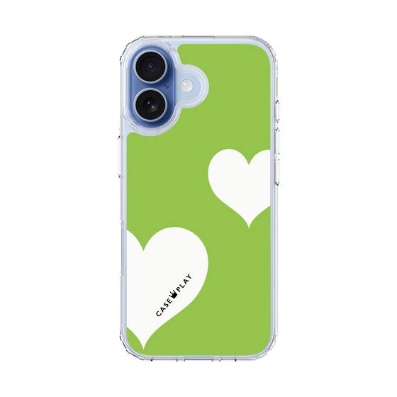 スリムプロテクションケース［ Two Hearts - Green ］