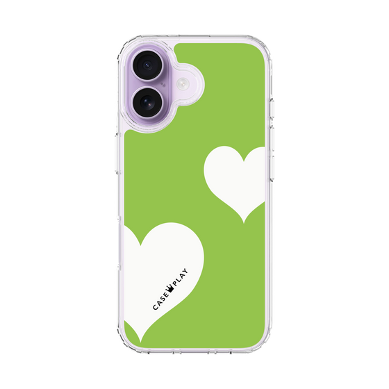 スリムプロテクションケース［ Two Hearts - Green ］