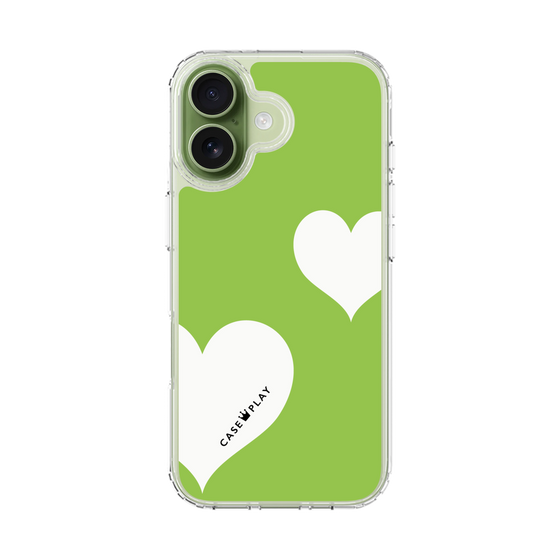 スリムプロテクションケース［ Two Hearts - Green ］