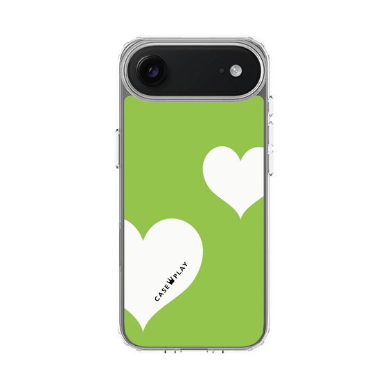 スリムプロテクションケース［ Two Hearts - Green ］