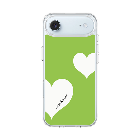 スリムプロテクションケース［ Two Hearts - Green ］