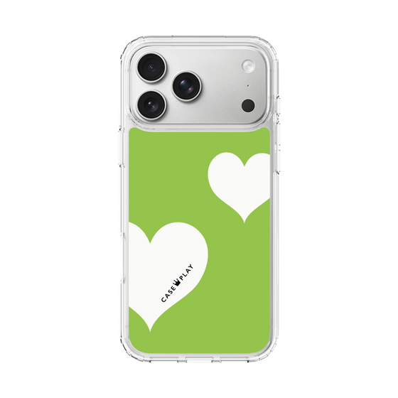 スリムプロテクションケース［ Two Hearts - Green ］