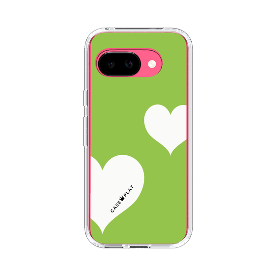 スリムプロテクションケース［ Two Hearts - Green ］