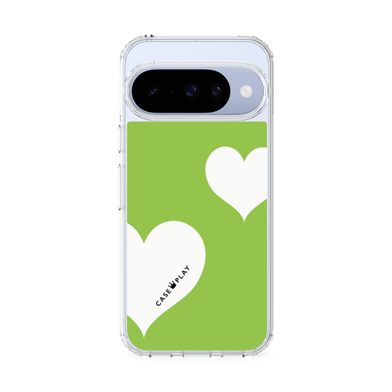 スリムプロテクションケース［ Two Hearts - Green ］