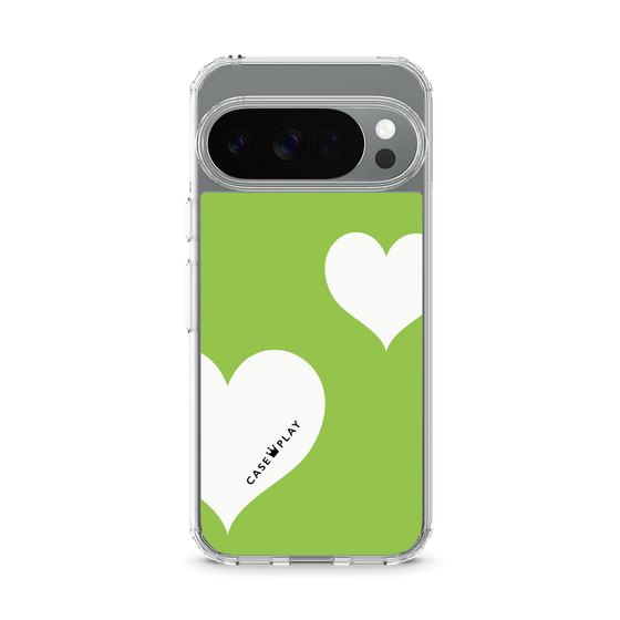 スリムプロテクションケース［ Two Hearts - Green ］