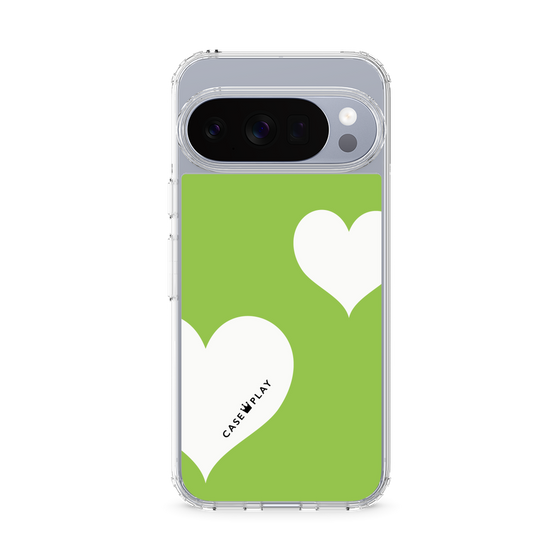 スリムプロテクションケース［ Two Hearts - Green ］