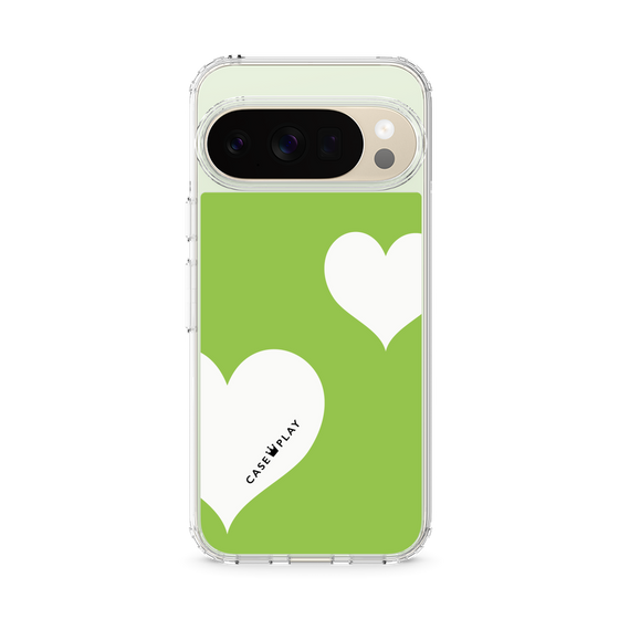 スリムプロテクションケース［ Two Hearts - Green ］