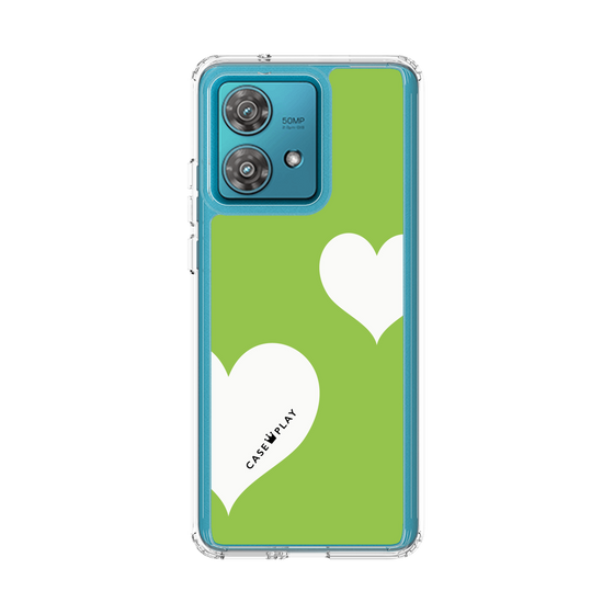スリムプロテクションケース［ Two Hearts - Green ］