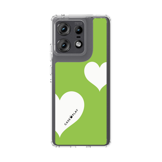 スリムプロテクションケース［ Two Hearts - Green ］