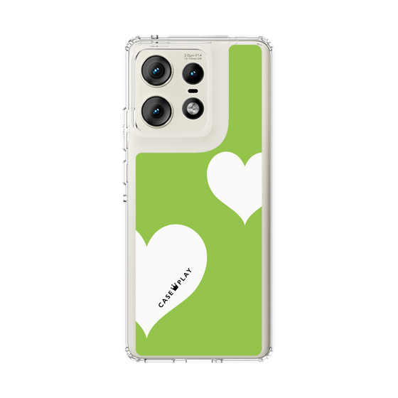 スリムプロテクションケース［ Two Hearts - Green ］