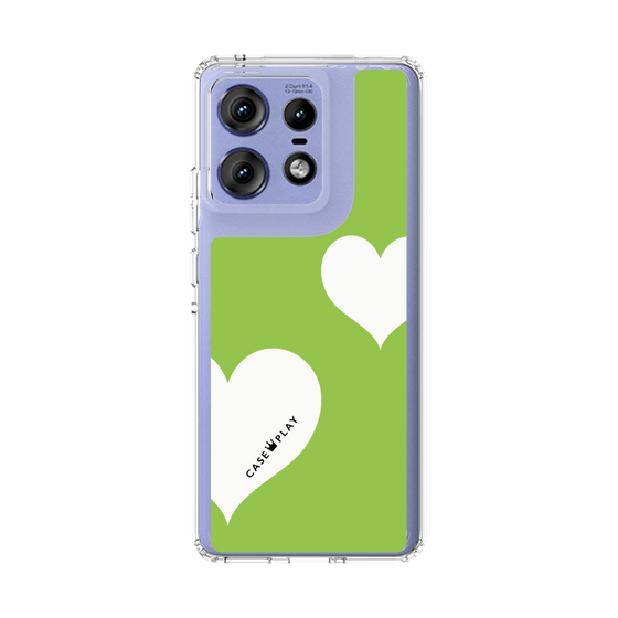 スリムプロテクションケース［ Two Hearts - Green ］