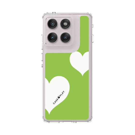 スリムプロテクションケース［ Two Hearts - Green ］