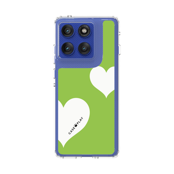 スリムプロテクションケース［ Two Hearts - Green ］