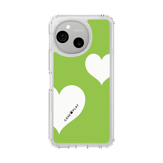 スリムプロテクションケース［ Two Hearts - Green ］