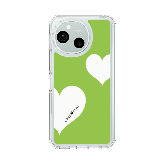 スリムプロテクションケース［ Two Hearts - Green ］