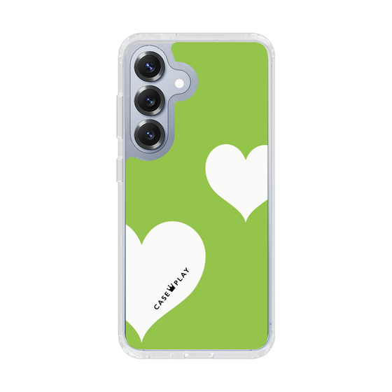 スリムプロテクションケース［ Two Hearts - Green ］