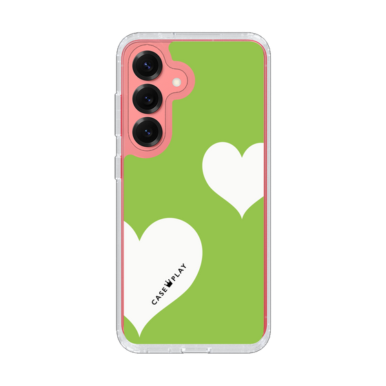 スリムプロテクションケース［ Two Hearts - Green ］