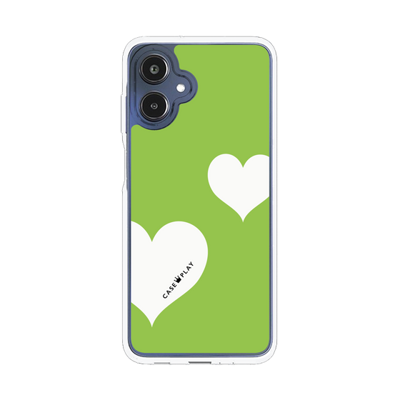 スリムプロテクションケース［ Two Hearts - Green ］