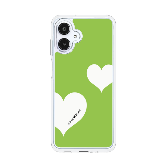 スリムプロテクションケース［ Two Hearts - Green ］
