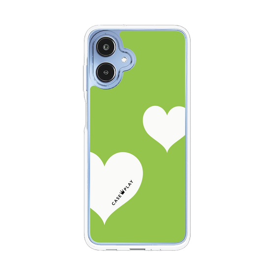 スリムプロテクションケース［ Two Hearts - Green ］