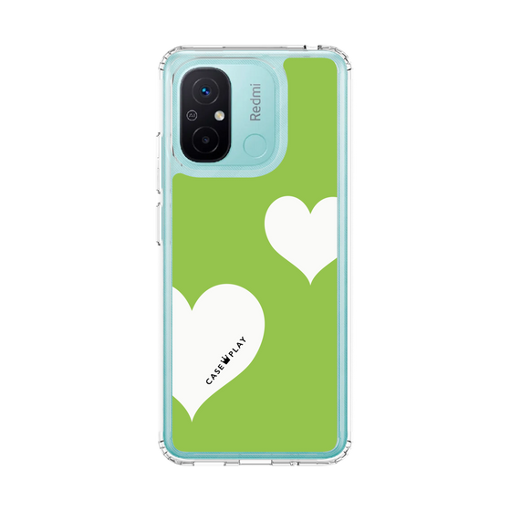 スリムプロテクションケース［ Two Hearts - Green ］