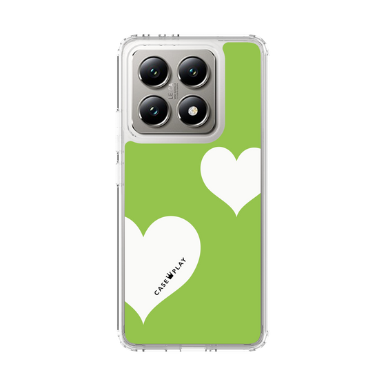 スリムプロテクションケース［ Two Hearts - Green ］