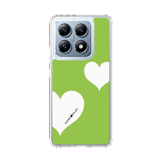 スリムプロテクションケース［ Two Hearts - Green ］