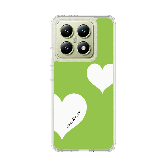 スリムプロテクションケース［ Two Hearts - Green ］