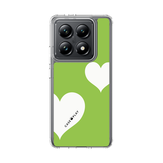 スリムプロテクションケース［ Two Hearts - Green ］